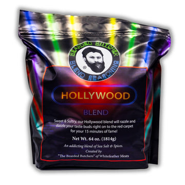 Bearded Butchers Hollywood Blend Seasoning, 64 oz Bag (4 lbs) - Sweet & Sultry with Cane Sugar & Molasses, Ideal for Pork Ribs, 