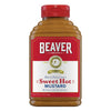 Beaver Sweet Hot Mustard, 13 Ounce Squeeze Bottle (Pack of 6)