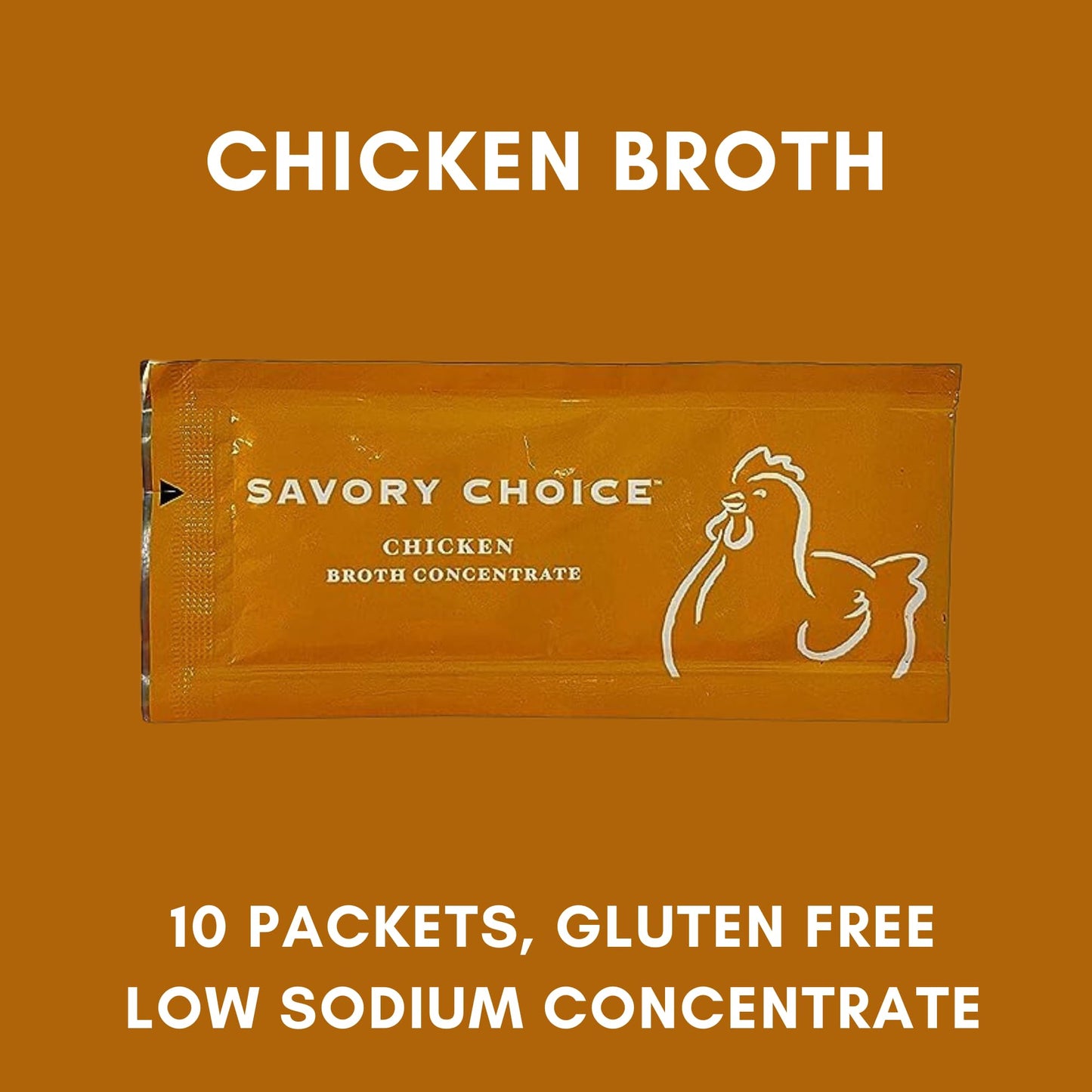 Savory Choice Reduced Sodium Broth Concentrate Variety Pack - 10 Each Of Beef, Chicken, Vegetable Packets (30 Total), 9 Soup & S