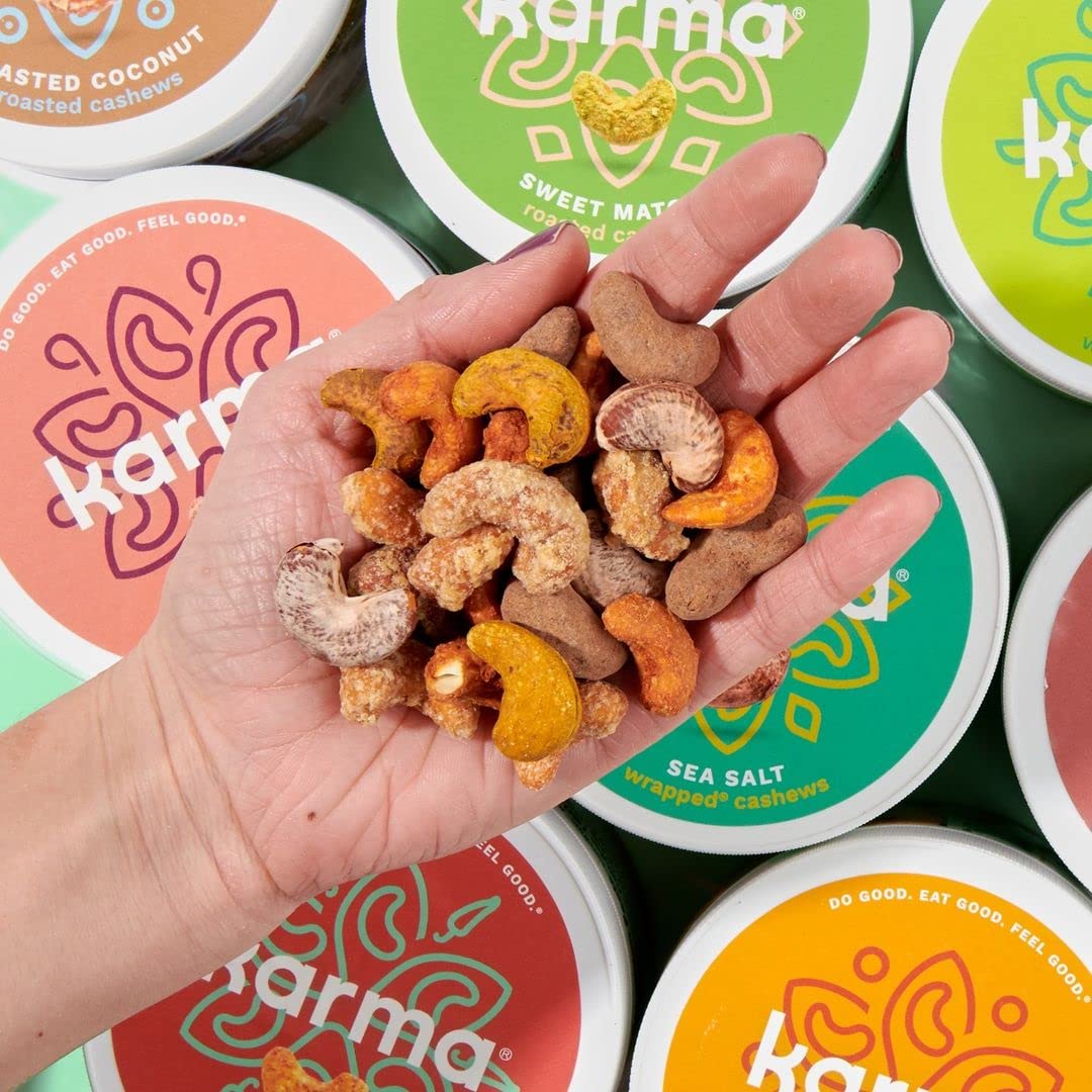 Peri Peri Cashews by Karma Nuts, Whole, Savory, Spicy, Roasted, Vegan, Gluten Free, Low Net Carb, Natural, Everyday Nut Snack, 8
