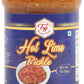TAJ Gourmet Hot Lime Pickle - Spicy Indian Relish Achar, 10.5oz Glass Jar