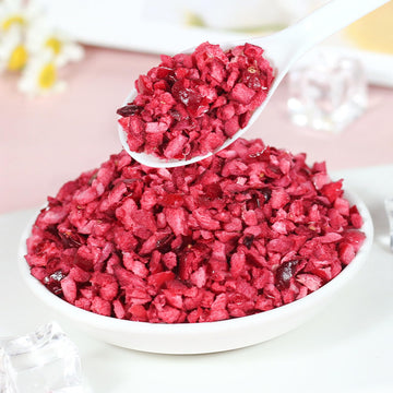 Diced Cranberries 1.76Ozfreeze-Dried Cranberries Crushed Cranberries Dried Baked Pastry Ingredients Snack50G