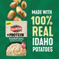 Idahoan Roasted Garlic +Protein Mashed Potatoes, Naturally Gluten-Free, 100% Real Idaho Potatoes, 4 servings per bag, 4.6 ounce