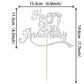 1 Pcs Happy 25Th Anniversary Cake Topper Assembled Glitter 25Th Birthday Cake Pick Decorations For Celebrating Wedding 25Th Anni