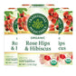 Traditional Medicinals Organic Rose Hips & Hibiscus Herbal Tea, 48 Tea Bags, Supports Everyday Wellness, Pack of 3
