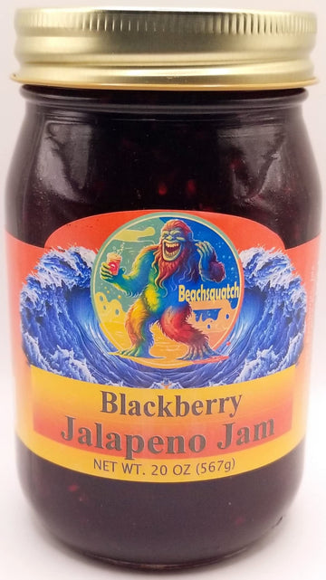 Beachsquatch Blackberry Jalapeno Jam, 20 ounce jar