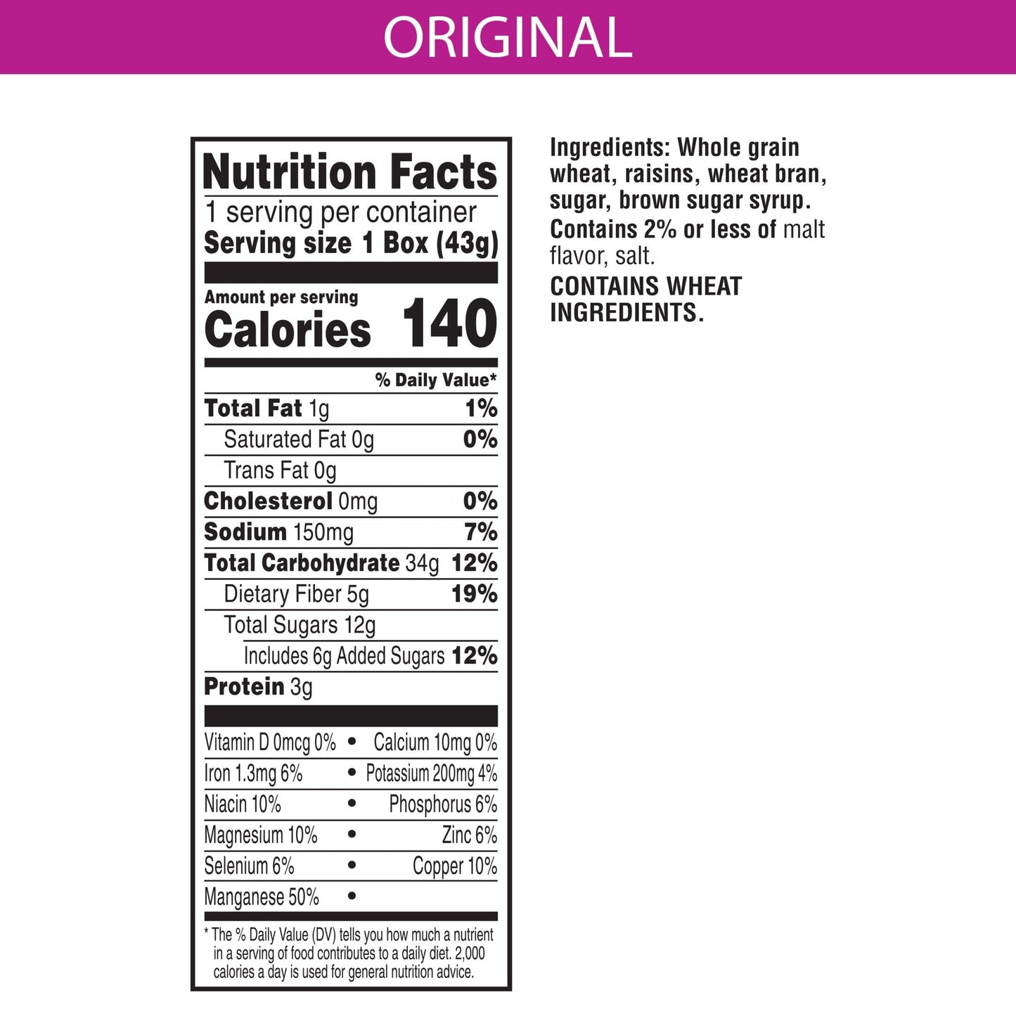 Kelloggs Raisin Bran Breakfast Cereal, Original, 1.52oz (70 Count), Model 3800021942