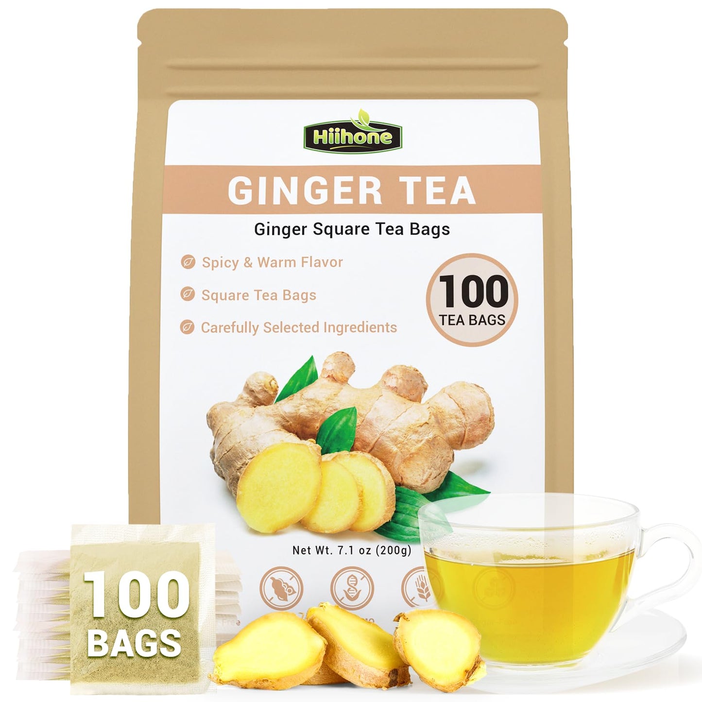 Flavor Blendger Root Herbal Tea - Energy Blend Free  100 Teabags