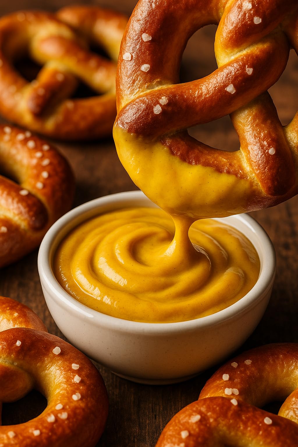 EASTSHORE Sweet & Tangy Mustard - Gourmet Dipping Mustard, 6 Pack of 1.4 oz Mini Jars, No Salt Added, Perfect for Travel & Gift Baskets