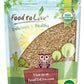 Food to Live - Organic Cracked Wheat Berries, 8 Ounces - Non-GMO. Cleaned, Crushed & Sifted Hard Red Winter Groats. Raw, Vegan, 