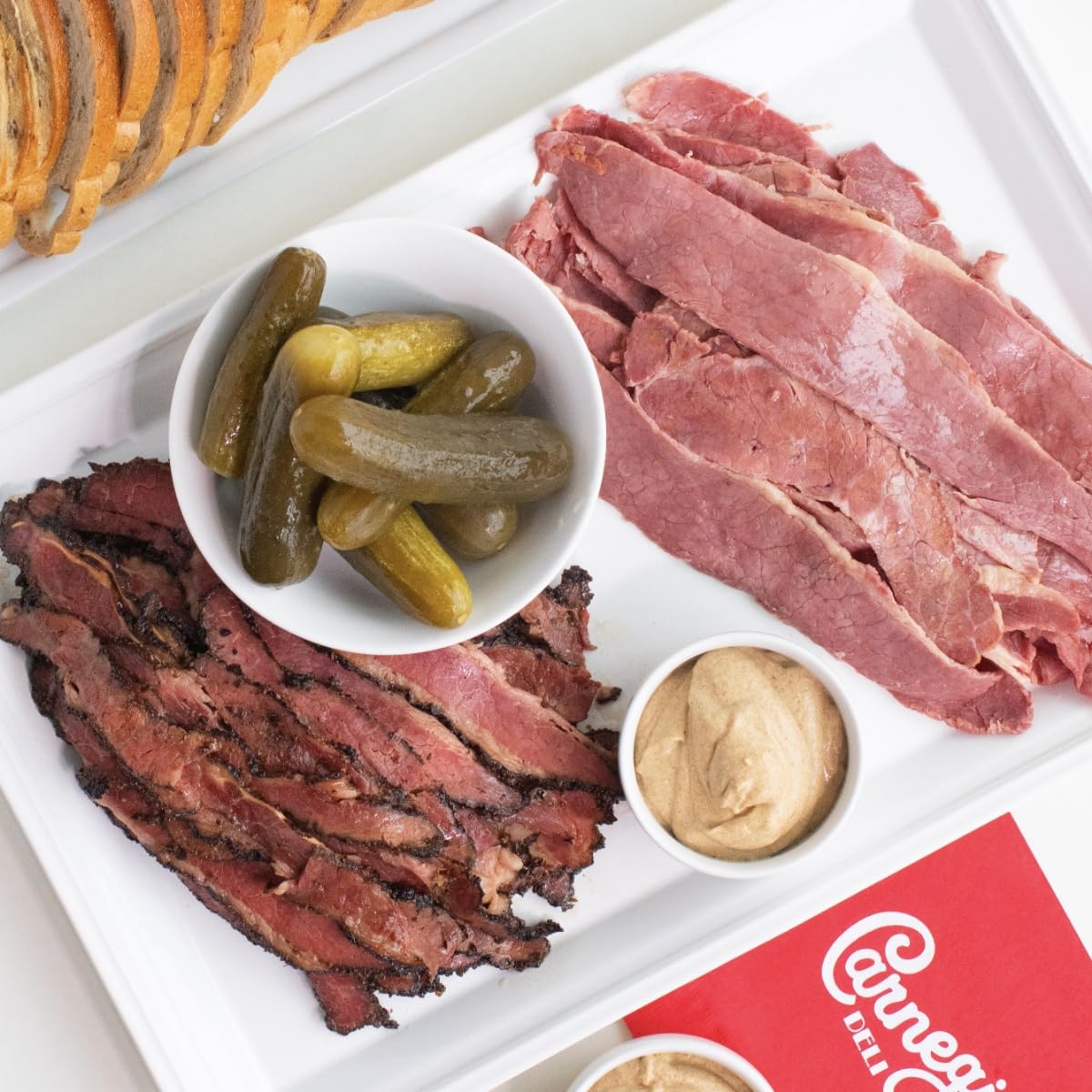 Carnegie Deli New York Mega Sliced Deli Meat Bundle | 6 Lbs (Pastrami & Corned Beef)