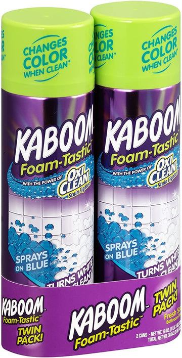 Oxiclean Foam-Tastic Fresh Scent Bathroom Cleaner, 19 Oz, 2 Count