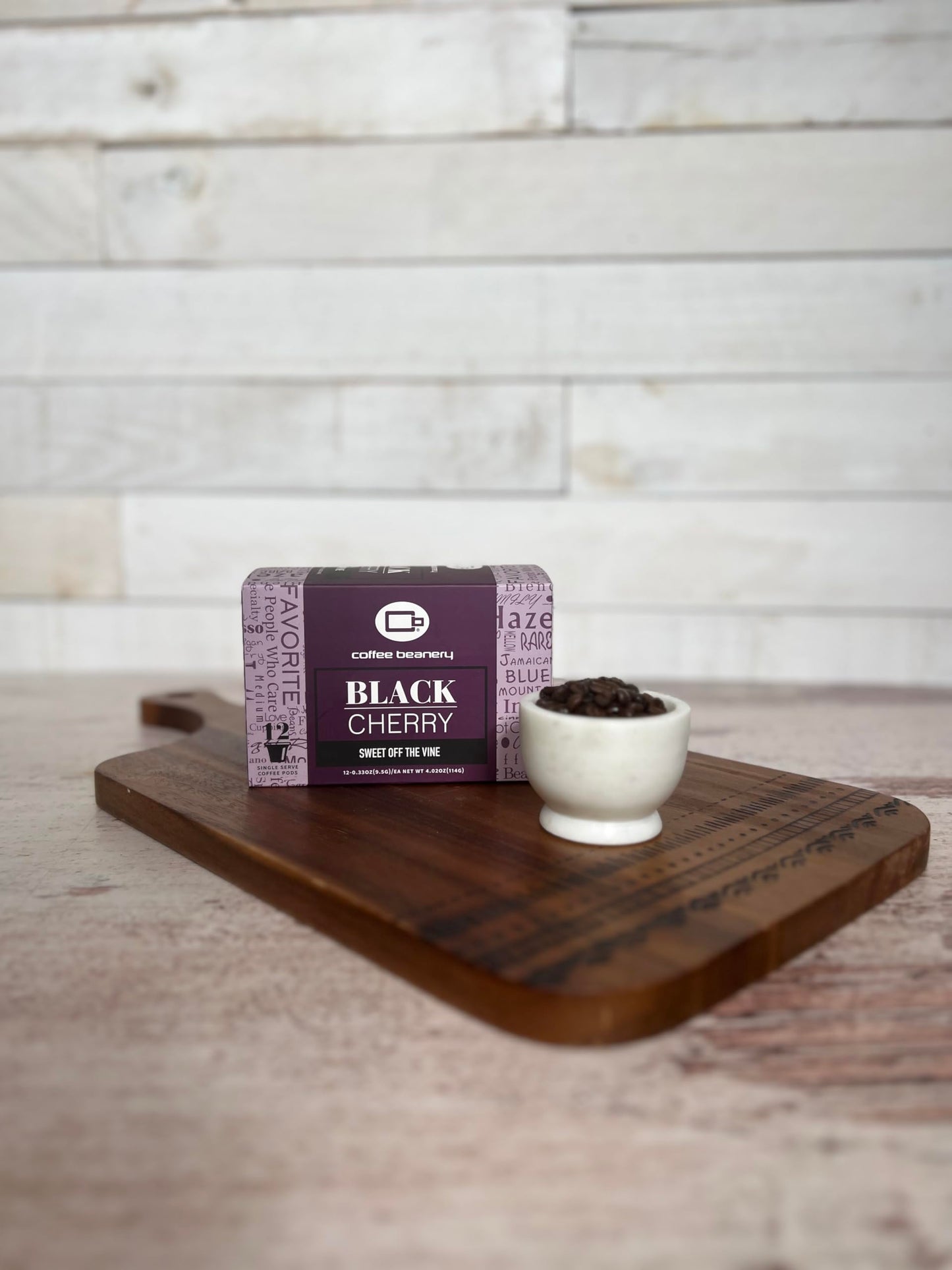 Coffee Beanery Black Cherry Coffee Pods - Medium Roast, 12 Count Pack