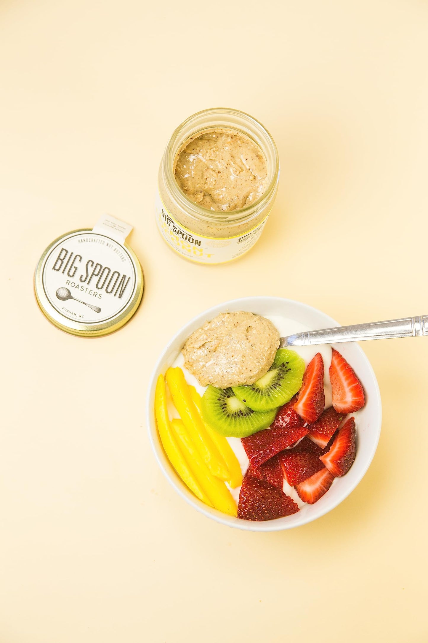 Big Spoon Roasters Lemon Cashew Butter With Sea Salt - Keto Friendly, Fair Trade Cashews - Low Sugar & Palm Oil Free - Natural I