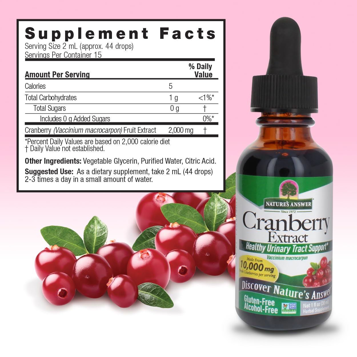 Natures Answer Cranberry Extract -   -Free, 1 Fl Oz, Model AF46