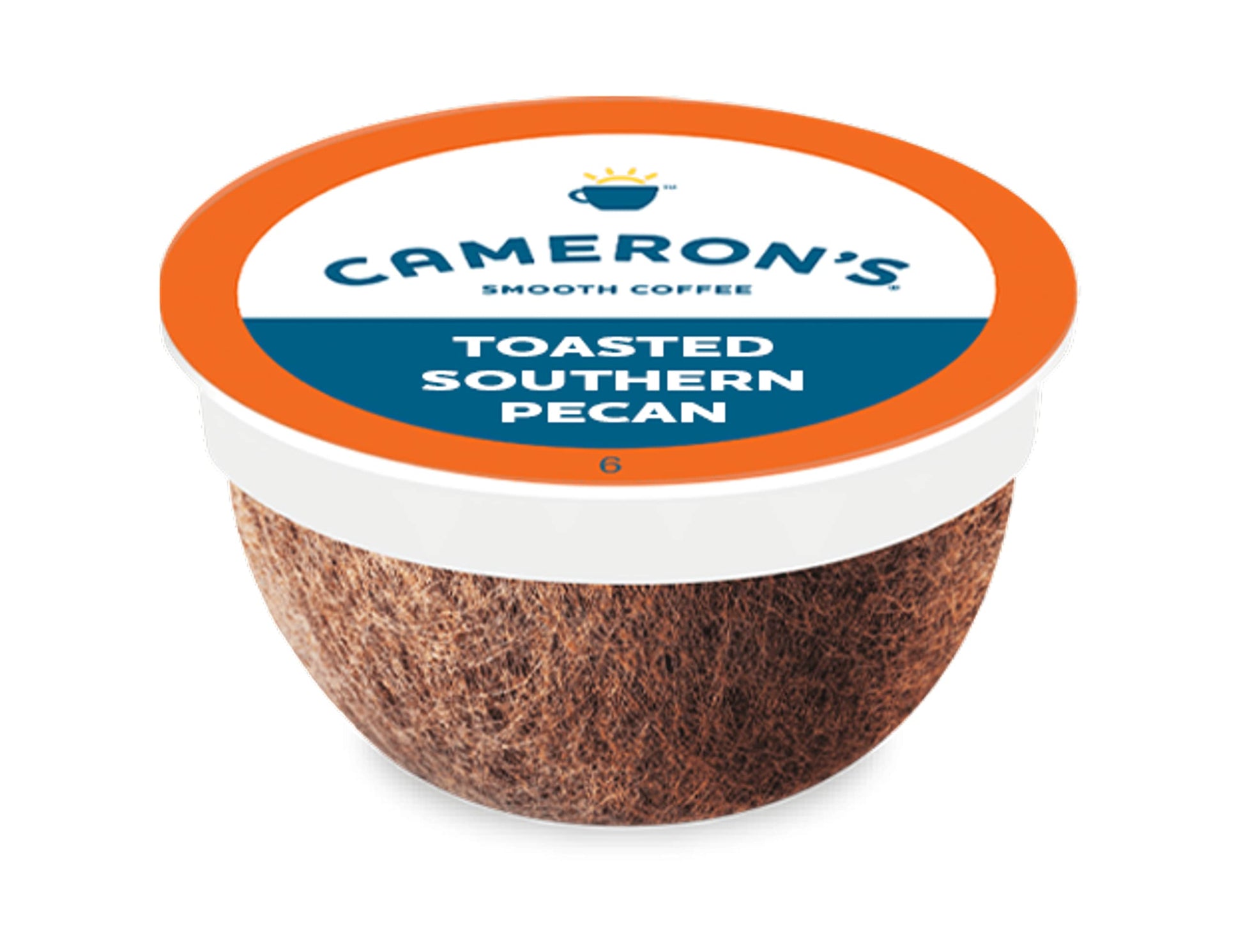 Camerons Coffee Single Serve Pods, Flavored Toasted Southern Pecan, 12 Count (Pack of 1)