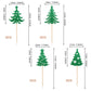 24 Pcs Christmas Tree Cupcake Toppers With Star Green Glitter Christmas Tree Cupcake Picks For Merry Christmas Theme New Year Holiday Baby Shower Kids Birthday Party Cake Decorations Supplies