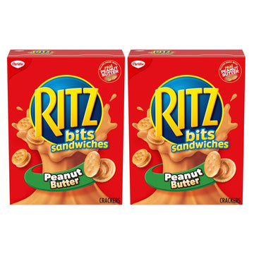 Ritz Crackers Bits Peanut Butter Sandwich Crackers, 180g/6.3oz, 2-Pack {Imported from Canada}