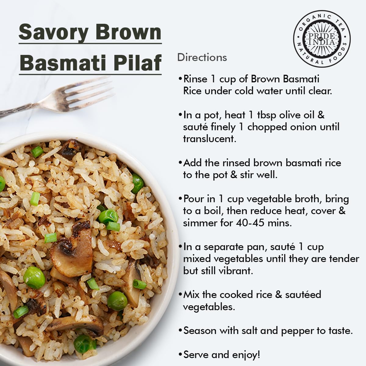 Extra Long Brown Basmati Rice 40 Lbs
