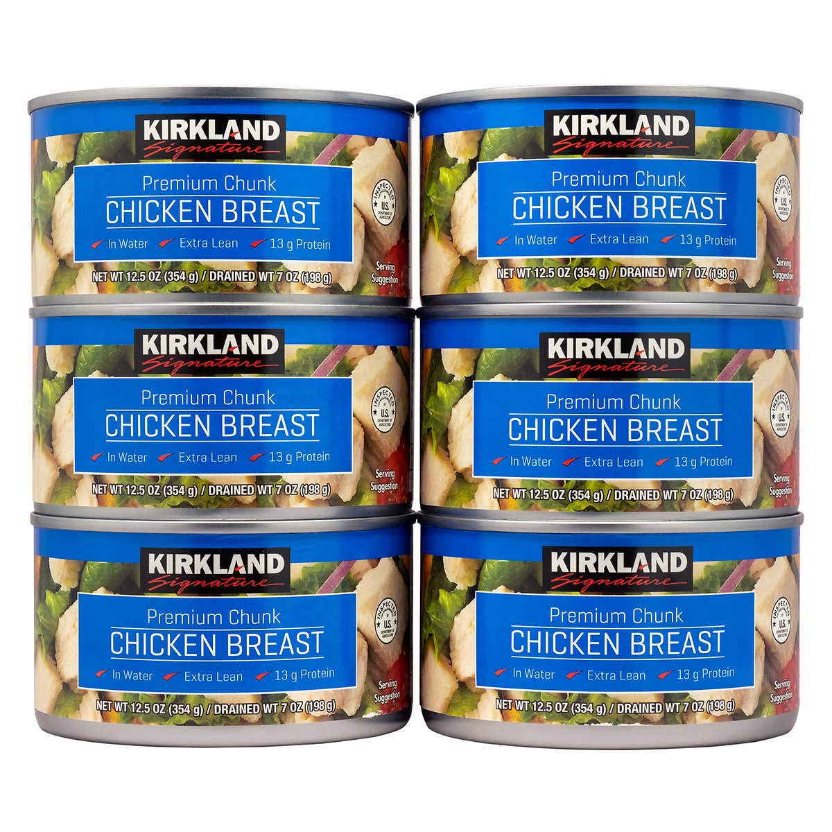 Kirkland Signature Chicken Breast, 12.5 Ounce (6) (Pack Of 6)