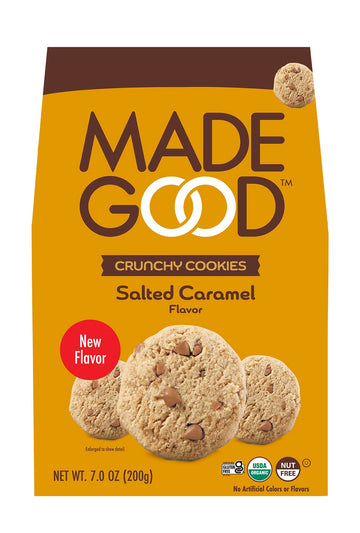Madegood Organic Salted Caramel Crunchy Cookies, 7 Oz