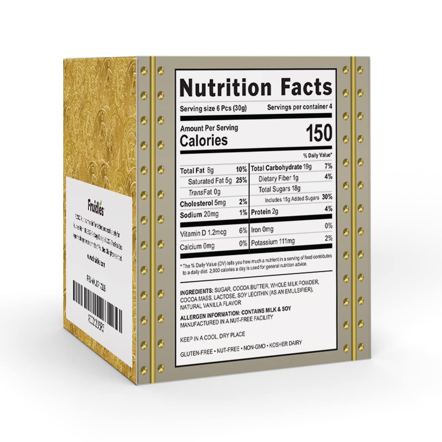 Fruidles Coins - Nut Free Chocolate Coins - Vault Design - 8 Ounce Pack