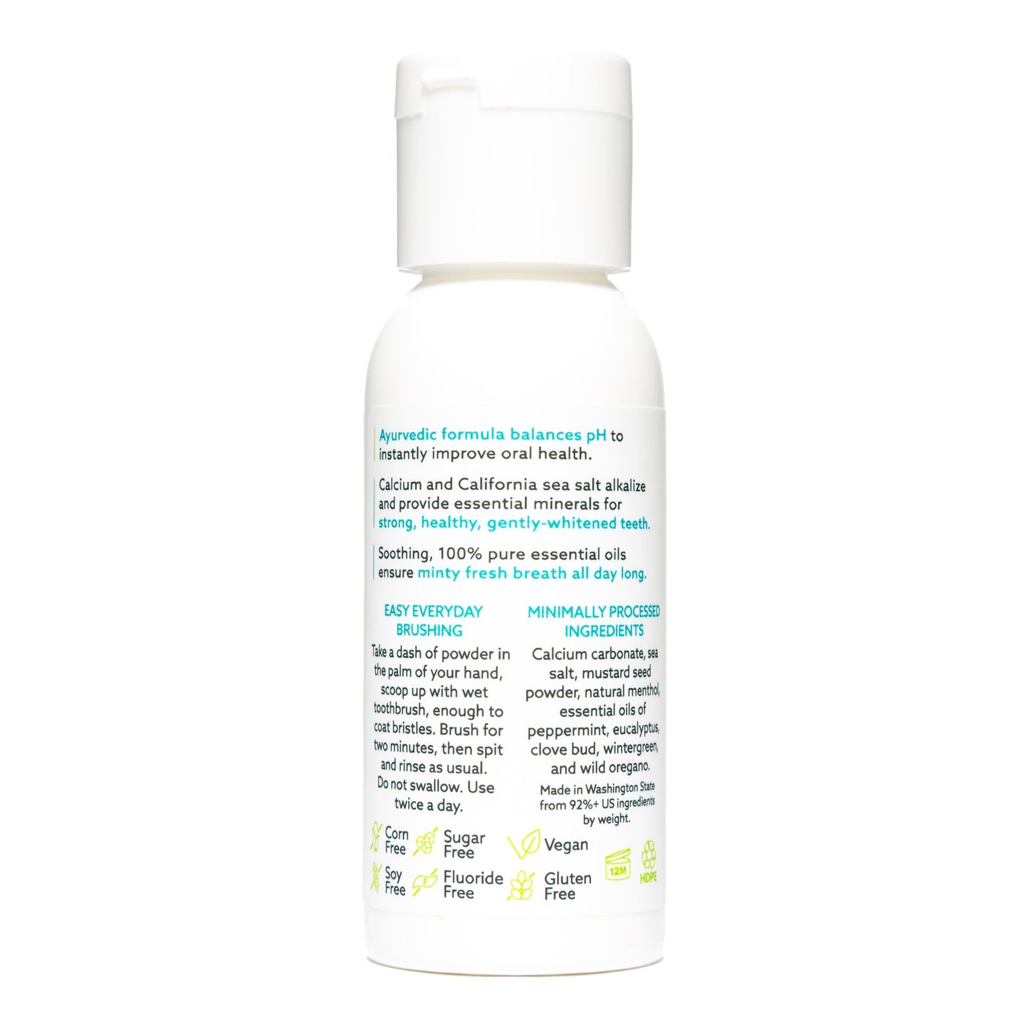 Uncle Harrys Unscented Remineralizing Tooth Powder | All Natural Enamel Support & Whitening Toothpaste For Sensitive Teeth | Pow