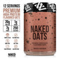 NAKED Double Chocolate Overnight Oats, 20g Protein, Gluten-Free, High Fiber, 12 Servings