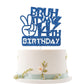Embhhor Bruh It's My 14th Birthday Cake Topper, Dude Bro I'm 14, Teen Boys Happy 14th Birthday Party Cake Decorations, Blue Glit