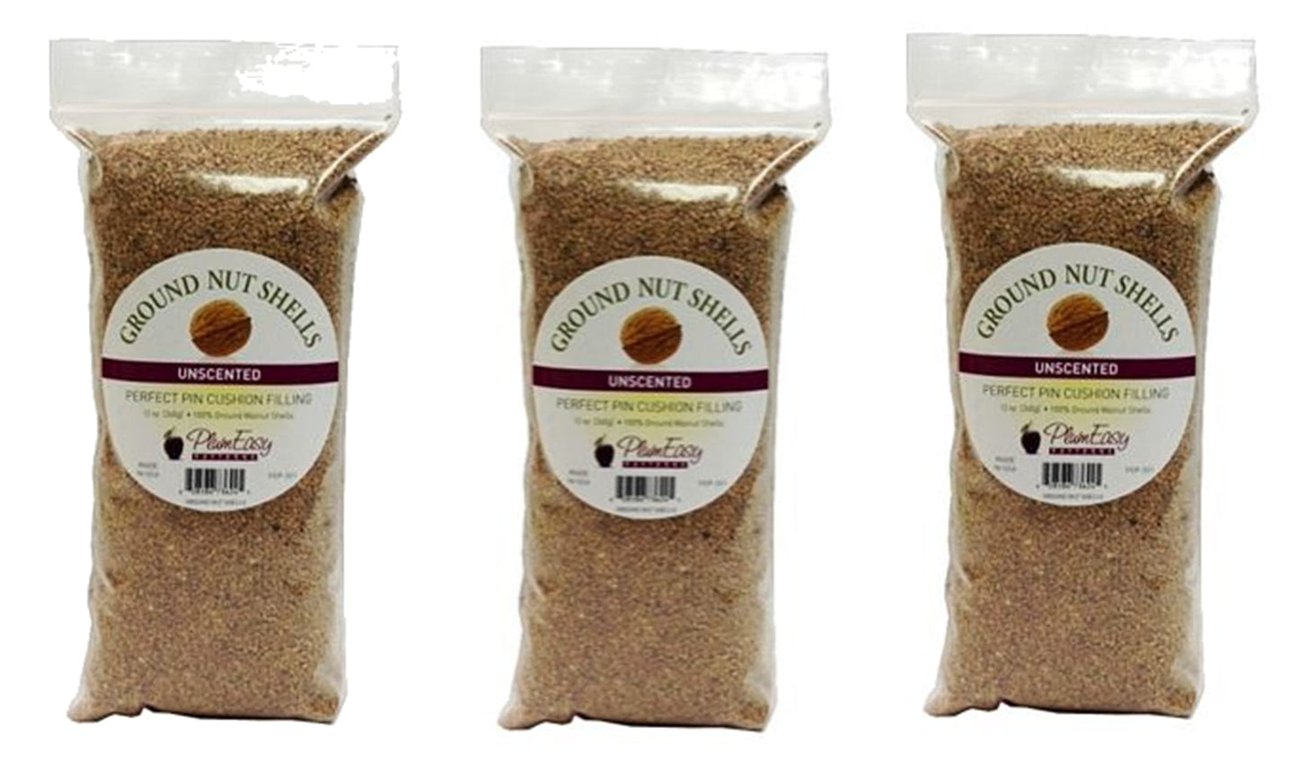 Plumeasy Patterns Ground Walnut Shells  11 Ounce - 3 Bags