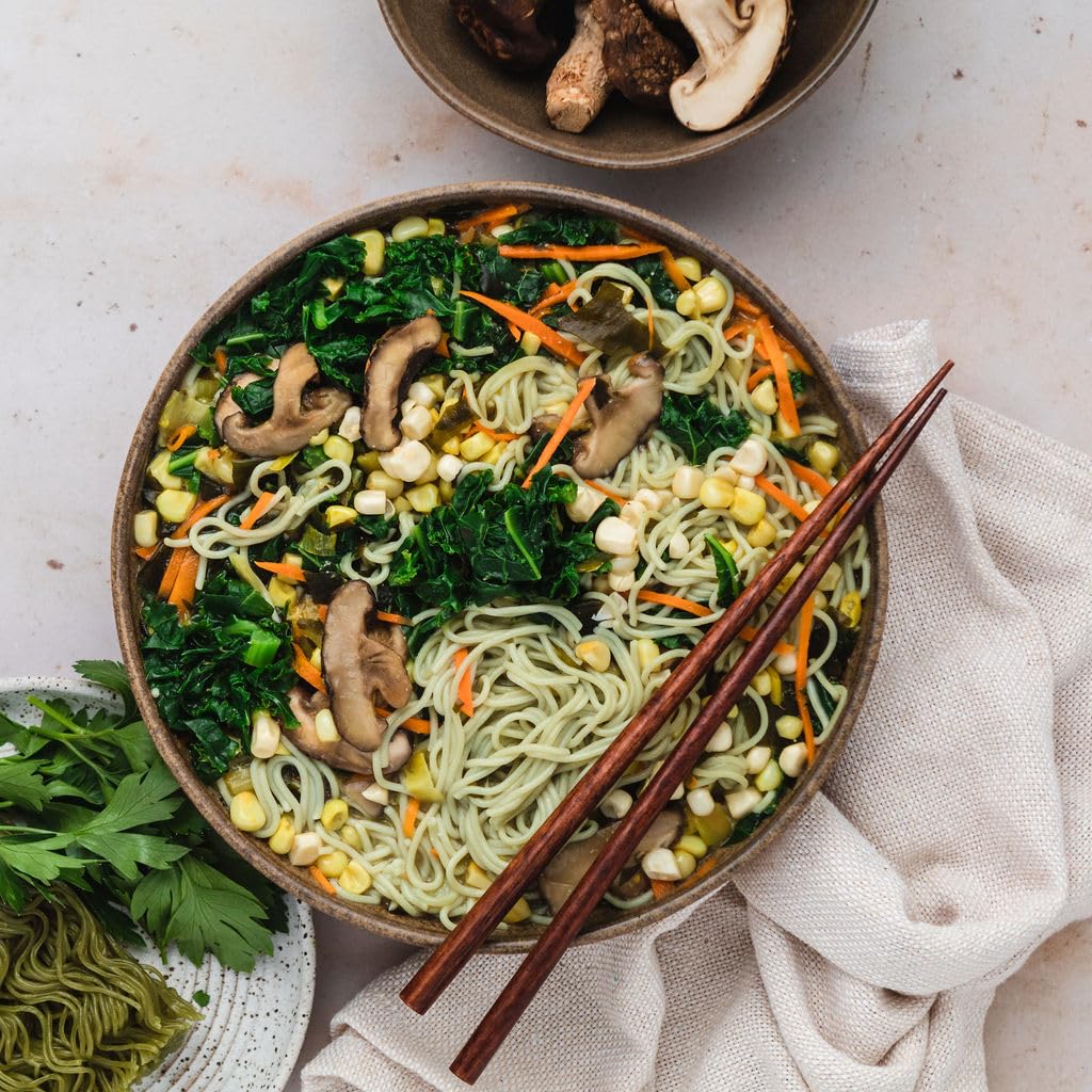 Lotus Foods Organic Jade Pearl Rice Ramen Noodles - Gluten Free Instant Ramen Noodles, Vegan, Low Sodium, Made With Brown Rice Flour And White Rice Flour, Ready In 4 Minutes - 10 Oz (Pack Of 6)