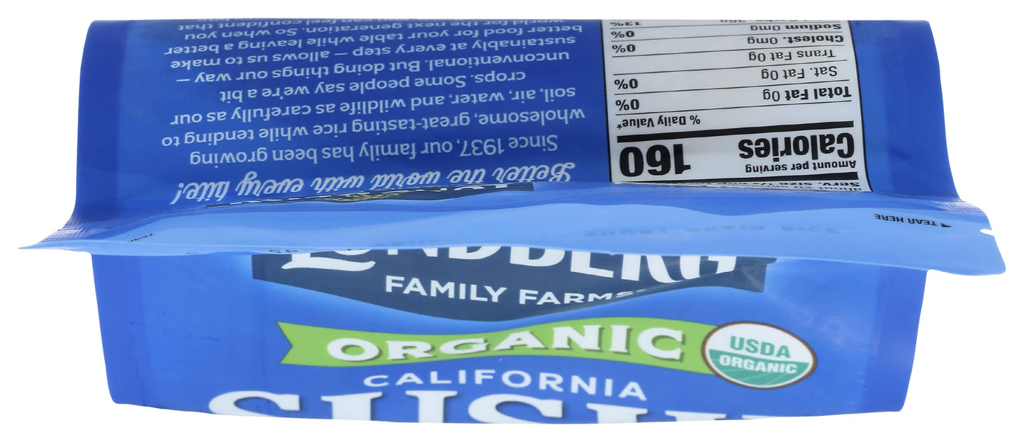 Lundberg Family Farms - Organic California Sushi Rice, Japanese Style Short Grain Rice, Perfectly Sticky, Pantry Staple, Non-GMO