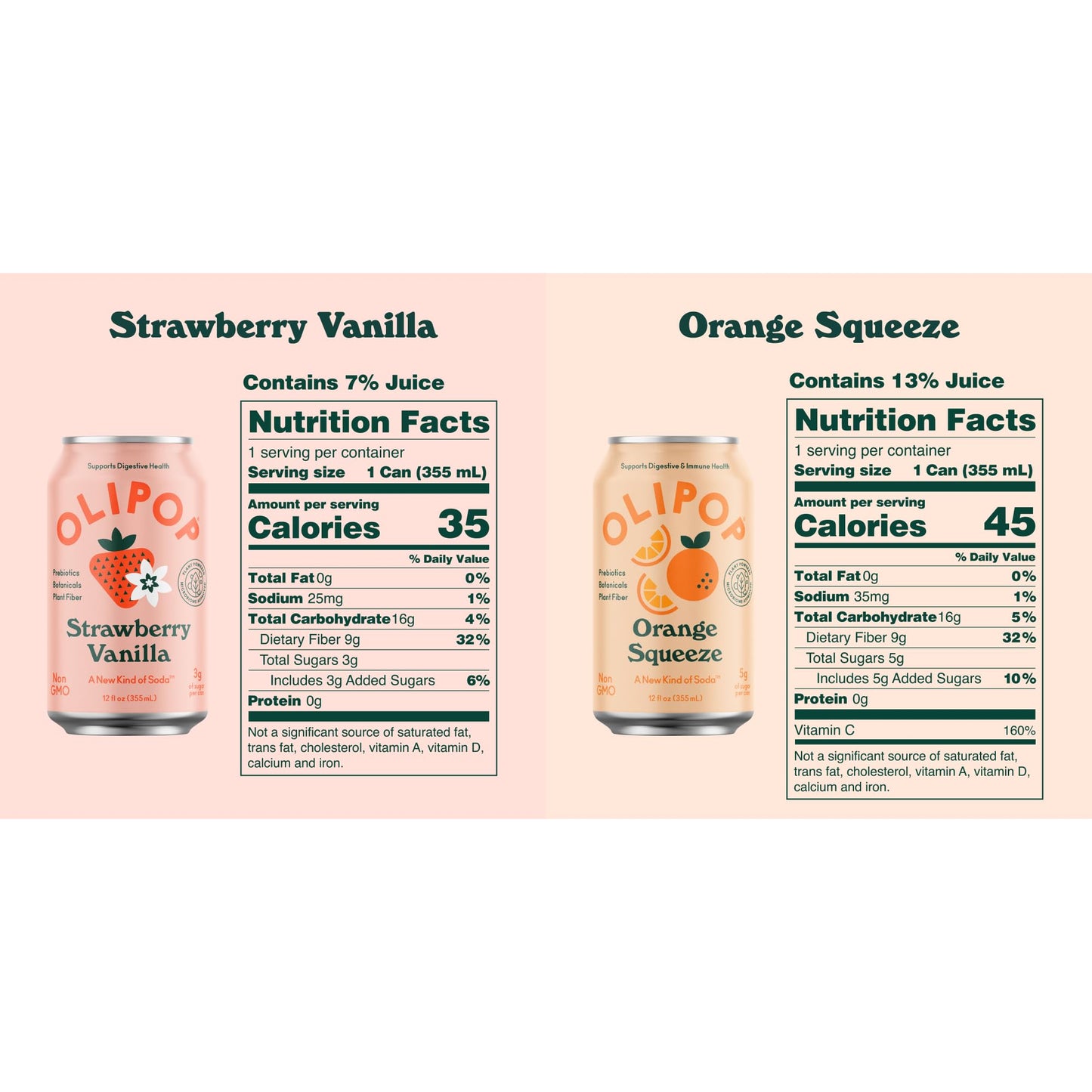 OLIPOP Sparkling Tonic Variety Pack, Prebiotic Soda Sampler, Vegan, Non-GMO, 12 Fl Oz, Pack of 12