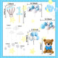 Laventy 17 Pcs Luxury Blue Teddy Bear Cake Decoration Baby Boy Baby Shower Birthday Party Supplies