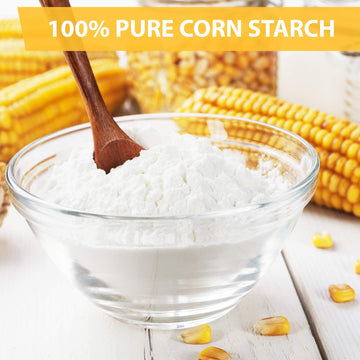 Roots Circle 100% Pure Corn Starch |17.63oz Airtight Container | All Natural Thickener for Soups  Stews  Gravy  Baking Pies  Puddings & Cakes | Gluten-Free  Non-GMO  Vegan  Kosher  Food-Grade