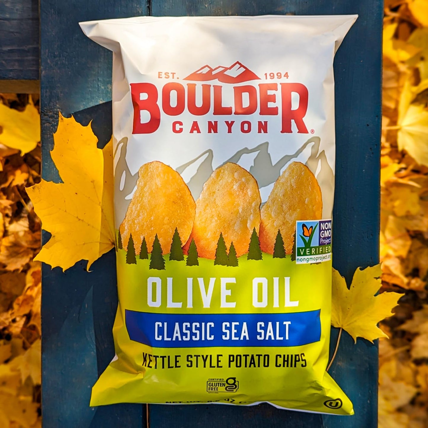 Boulder Canyon Kettle Chips, Classic Sea Salt, 6.5 oz, Plastic, Pack of 1