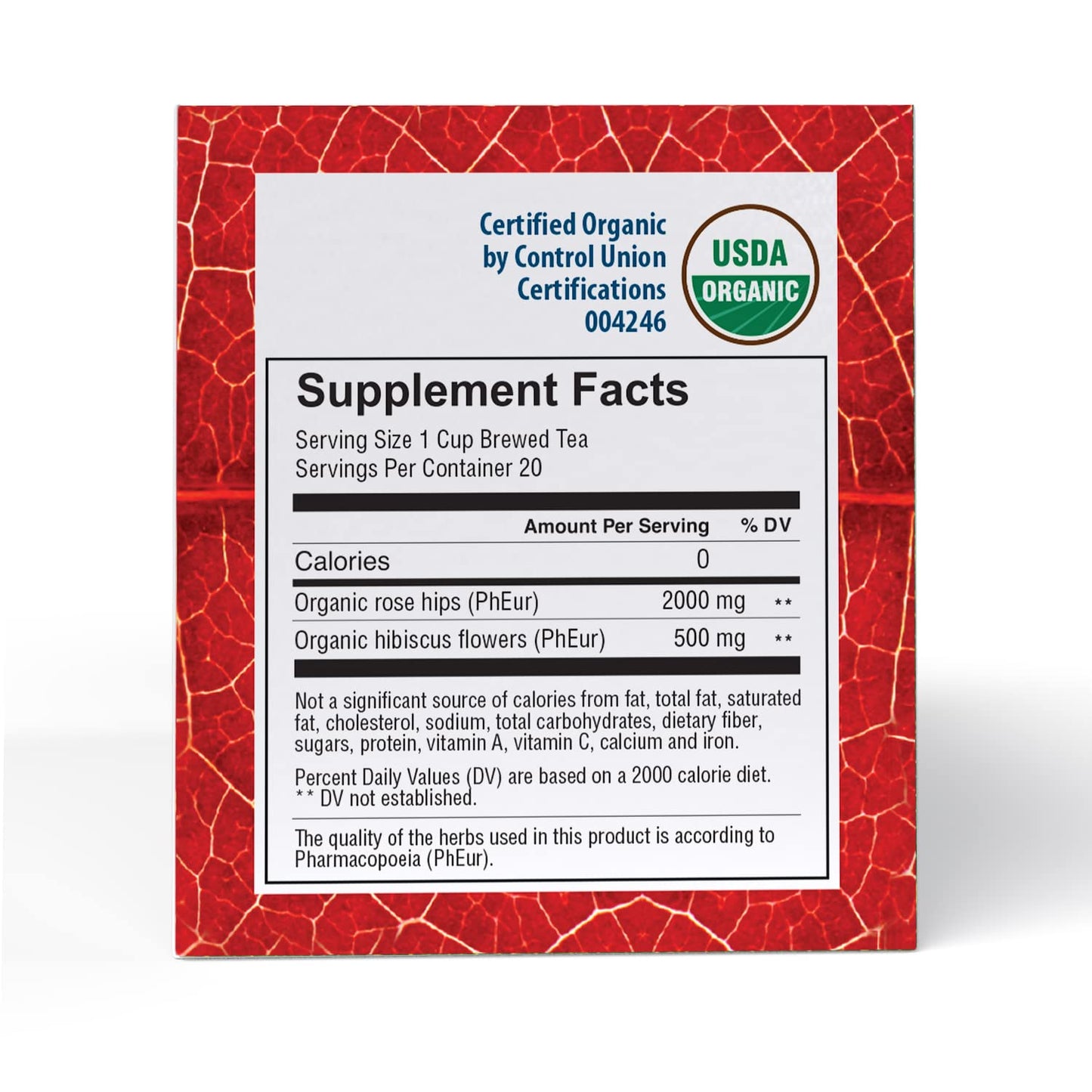 Good Nature Organic Rose Hips & Hibiscus Tea, 1.76 Ounce