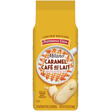 Pepperidge Farm Milano Caramel Caf   Au Lait Flavored Cookies, 5.6 Oz Bag
