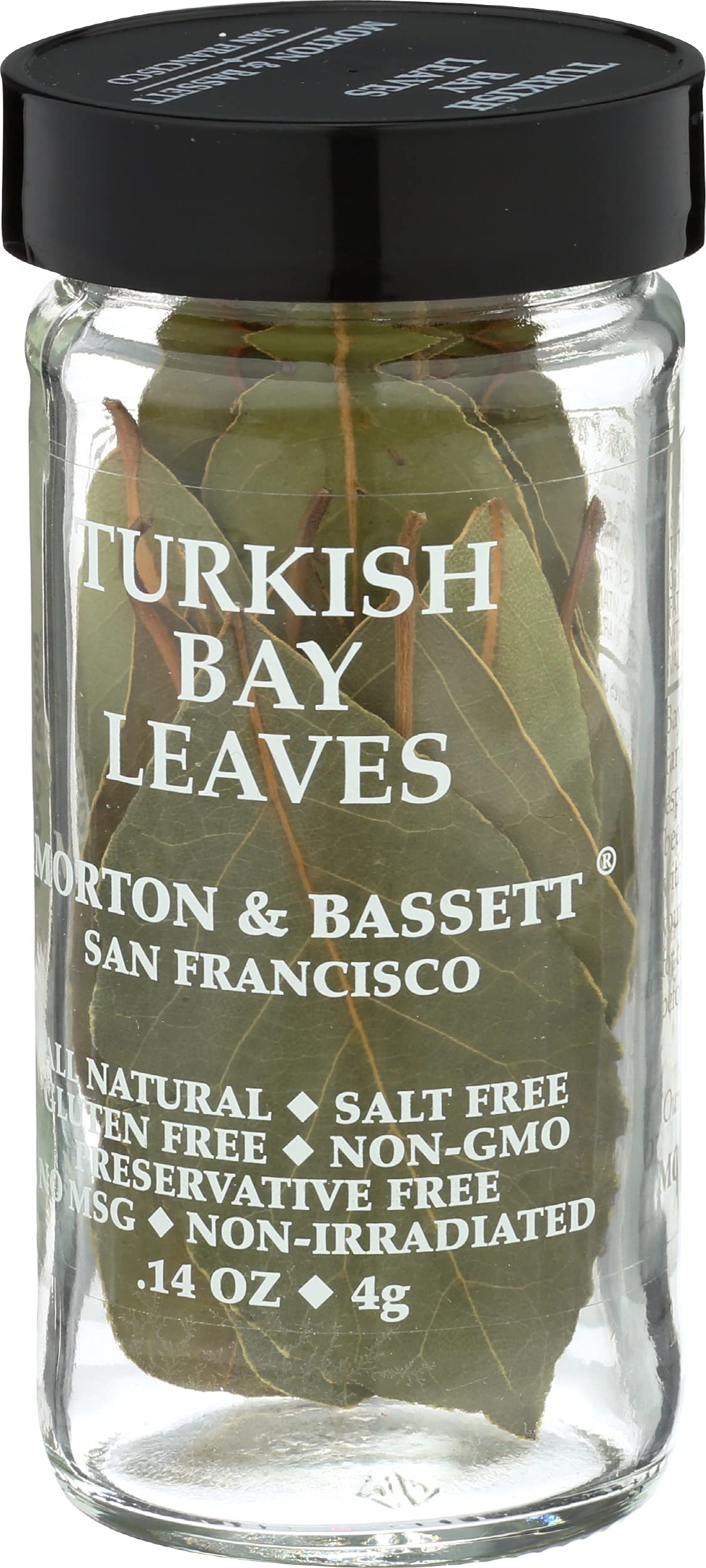 Morton & Bassett Turkish Bay Leaves, 0.1 Ounce, Perfect for Cooking, Pack of 1