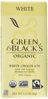 Green & Blacks Organic White Chocolate Bars, 30% Cacao, 10 - 3.17 Oz Bars,, 10Count