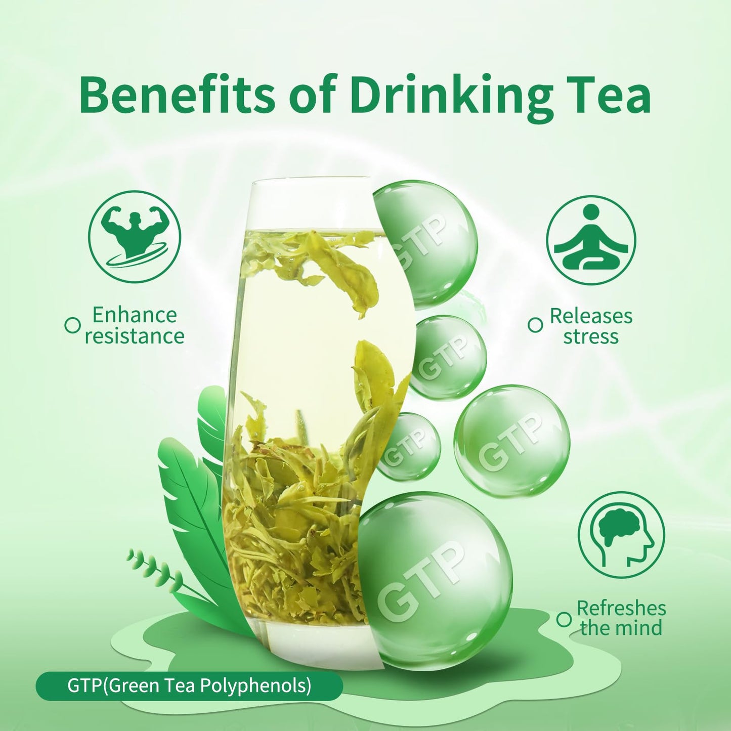 Lapalide Loose Leaf Green Tea, 7.05 Oz Organic Green Tea Leaves, Usda Loose Green Leaf With High Aroma, Sweet And Rich Aftertast