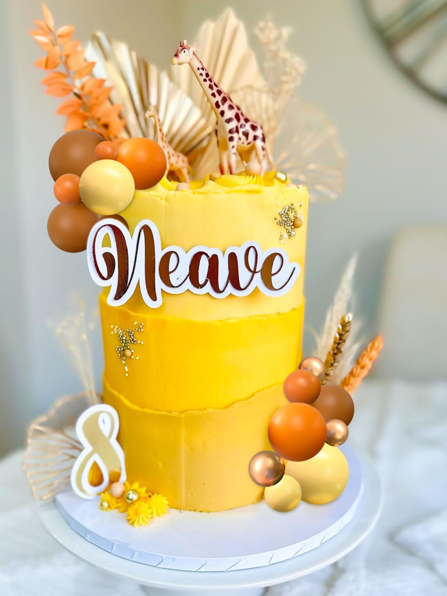 Orange Cake Decoration Summer Sunshine Cake Topper Yellow Orange Balls Cake Decoration For Wedding Bridal Shower Birthday