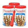 Pirouline Rolled Wafers – Vanilla Crème – Rolled Wafer Sticks Bundled With Serving Tongs, Crème Filled Wafers For Coffee, Tea, Ice Cream, Snacks, Parties, Gifts, And More – 14Oz Tin 3Pk
