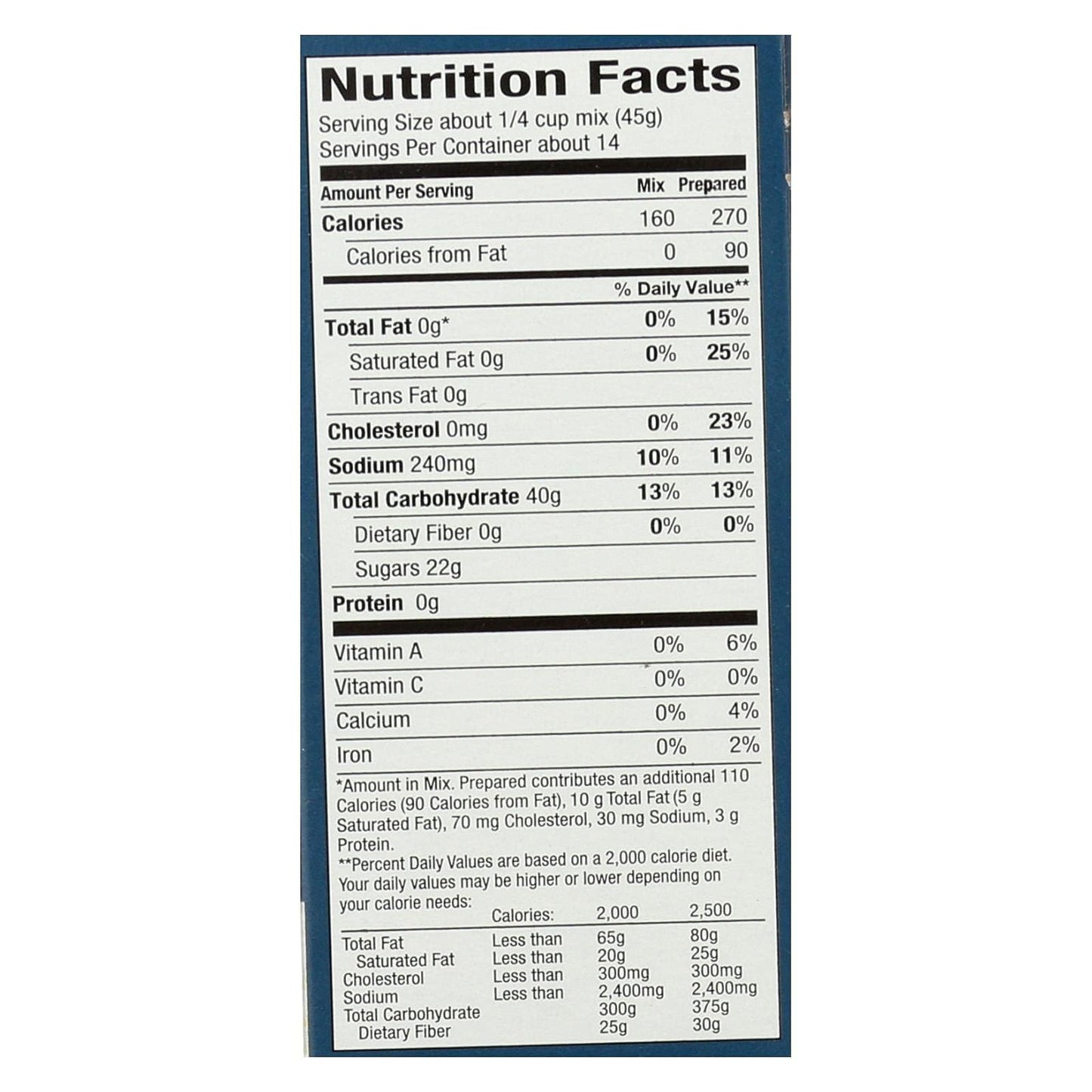 Yellow Cake Mix 22 Ounces (Case Of 6)