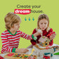 Baketivity Gingerbread House Kit - Bake and Build Edible Gingerbread House - Kids Baking Set with Premeasured Ingredients