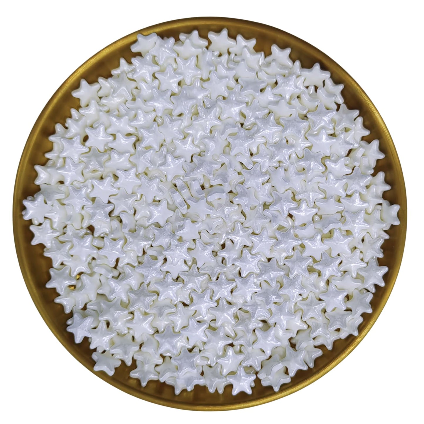 10Mm White Sprinkles Edible Stars Cake Decorating Stars Cake Decorations Cupcake Toppers Cookie Decorating Perfect For Cakes,Cup