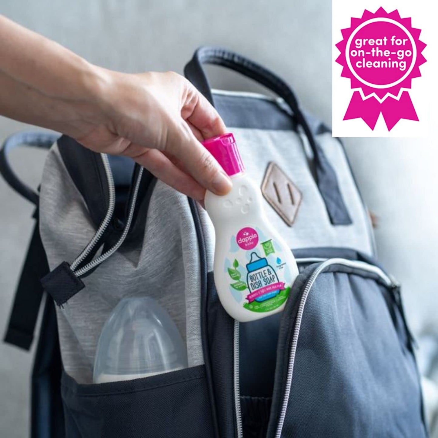 Dapple 3 Oz. Pure N Clean Bottles And Dishes Dishwashing Liquid In Fragrance-Free ( Pack 2)