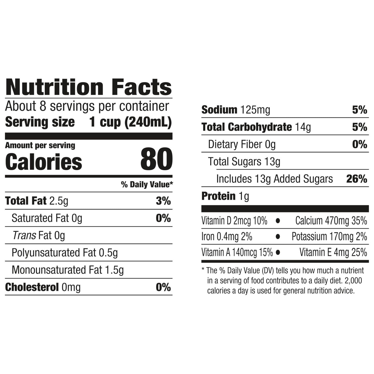 Silk Almond Milk, Vanilla, Dairy Free, Gluten Free, Seriously Creamy Vegan Milk with 50% More Calcium than Dairy Milk, 64 FL OZ