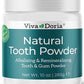 Viva Doria Natural Tooth Powder | Remineralizing Tooth Powder | Natural Teeth Whitening Powder | Toothpaste Power | Breath Freshener | Refreshing Mint Flavor | 10 Oz