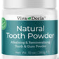 Viva Doria Natural Tooth Powder | Remineralizing Tooth Powder | Natural Teeth Whitening Powder | Toothpaste Power | Breath Freshener | Refreshing Mint Flavor | 10 Oz